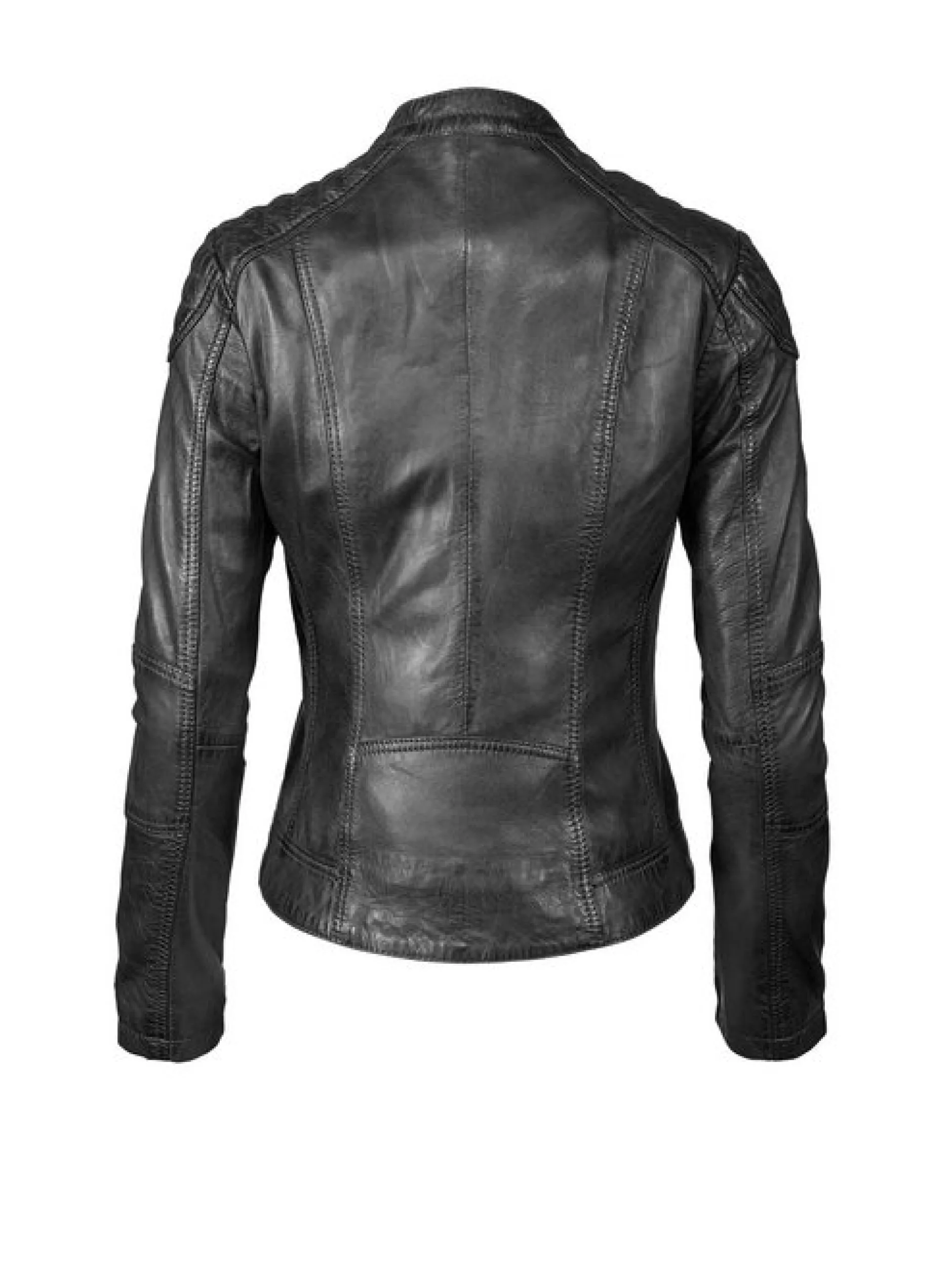 7 eleven Damen Lederjacke - SEBASTIA in schwarz