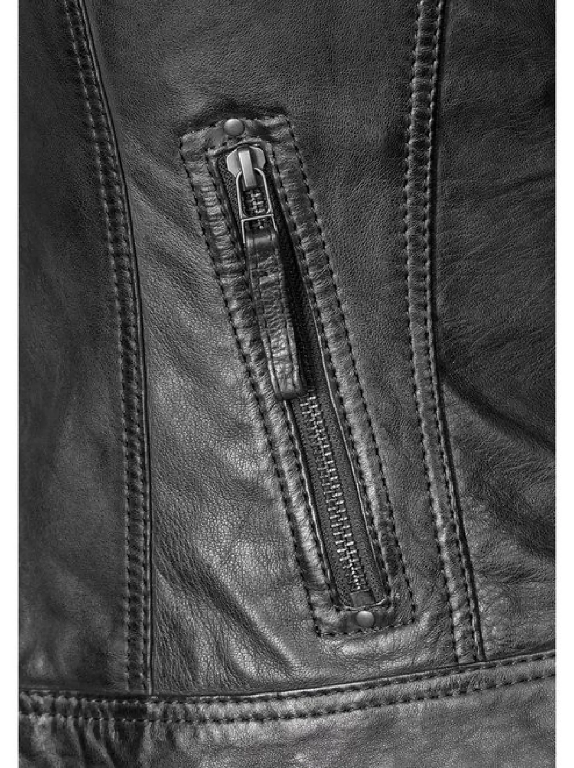 7 eleven Damen Lederjacke - SEBASTIA in schwarz