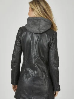 7 eleven Damen Lederjacke - SEBRESCO in schwarz