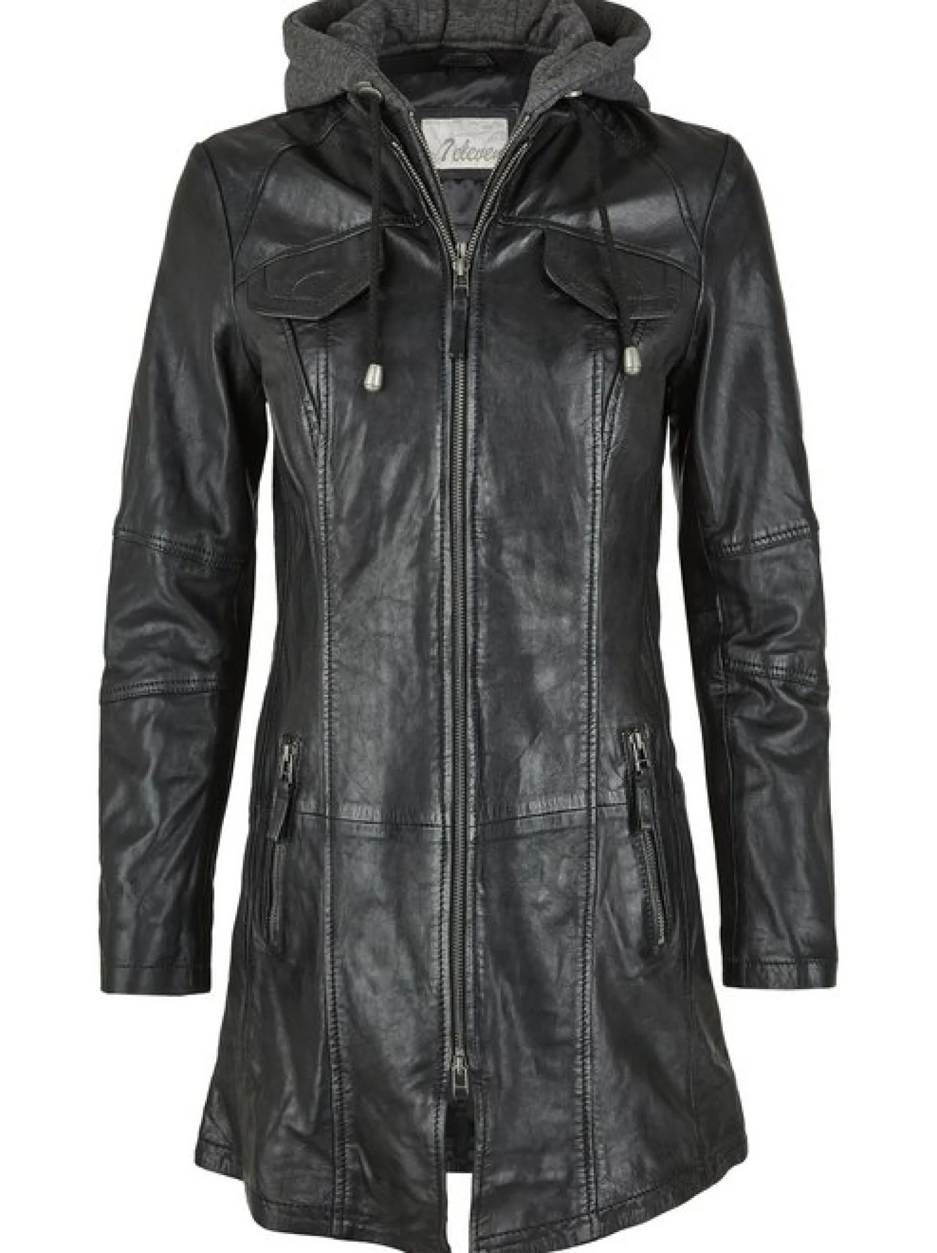 7 eleven Damen Lederjacke - SEBRESCO in schwarz