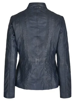 7 eleven Damen Lederjacke - SEFEMA in blau