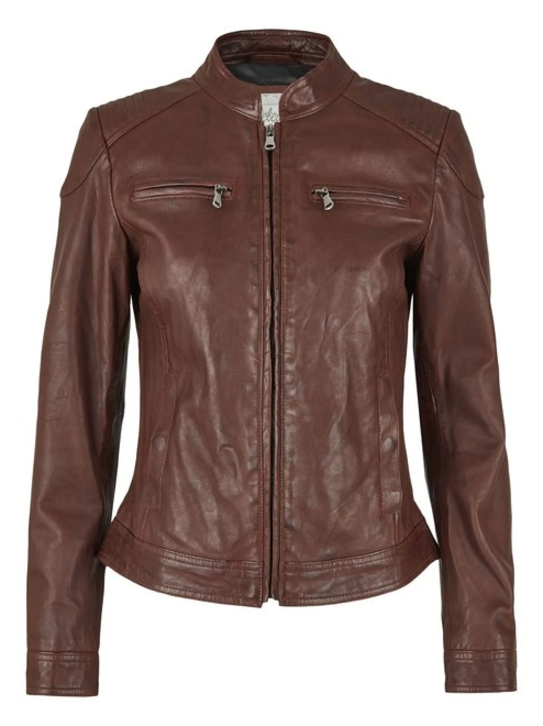 7 eleven Damen Lederjacke - SEGRETA in rot