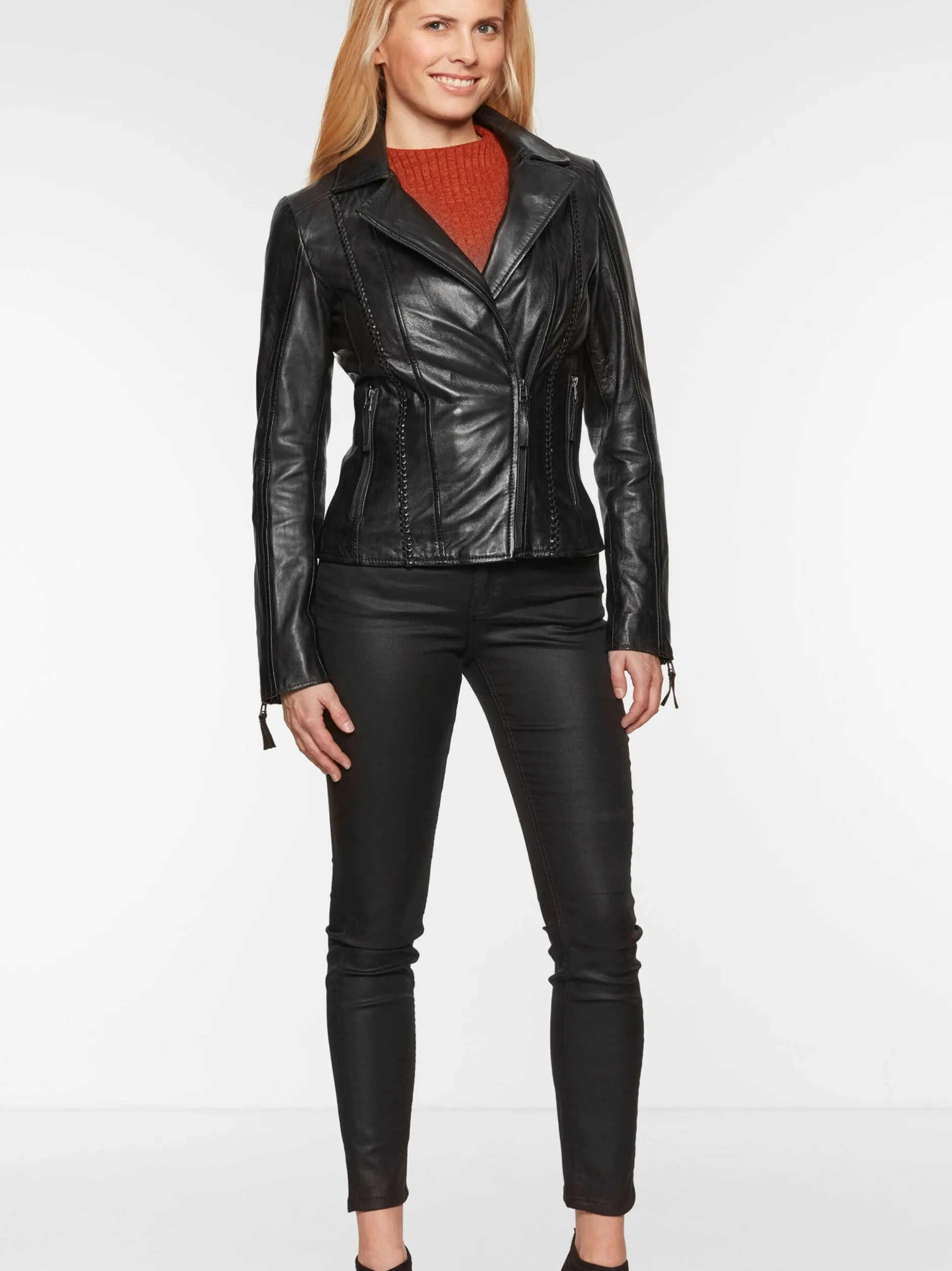 7 eleven Damen Lederjacke - SEJADY in schwarz