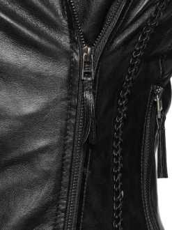 7 eleven Damen Lederjacke - SEJADY in schwarz