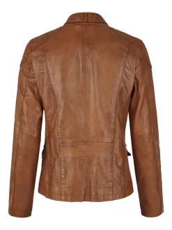7 eleven Damen Lederjacke - SEMILA in braun