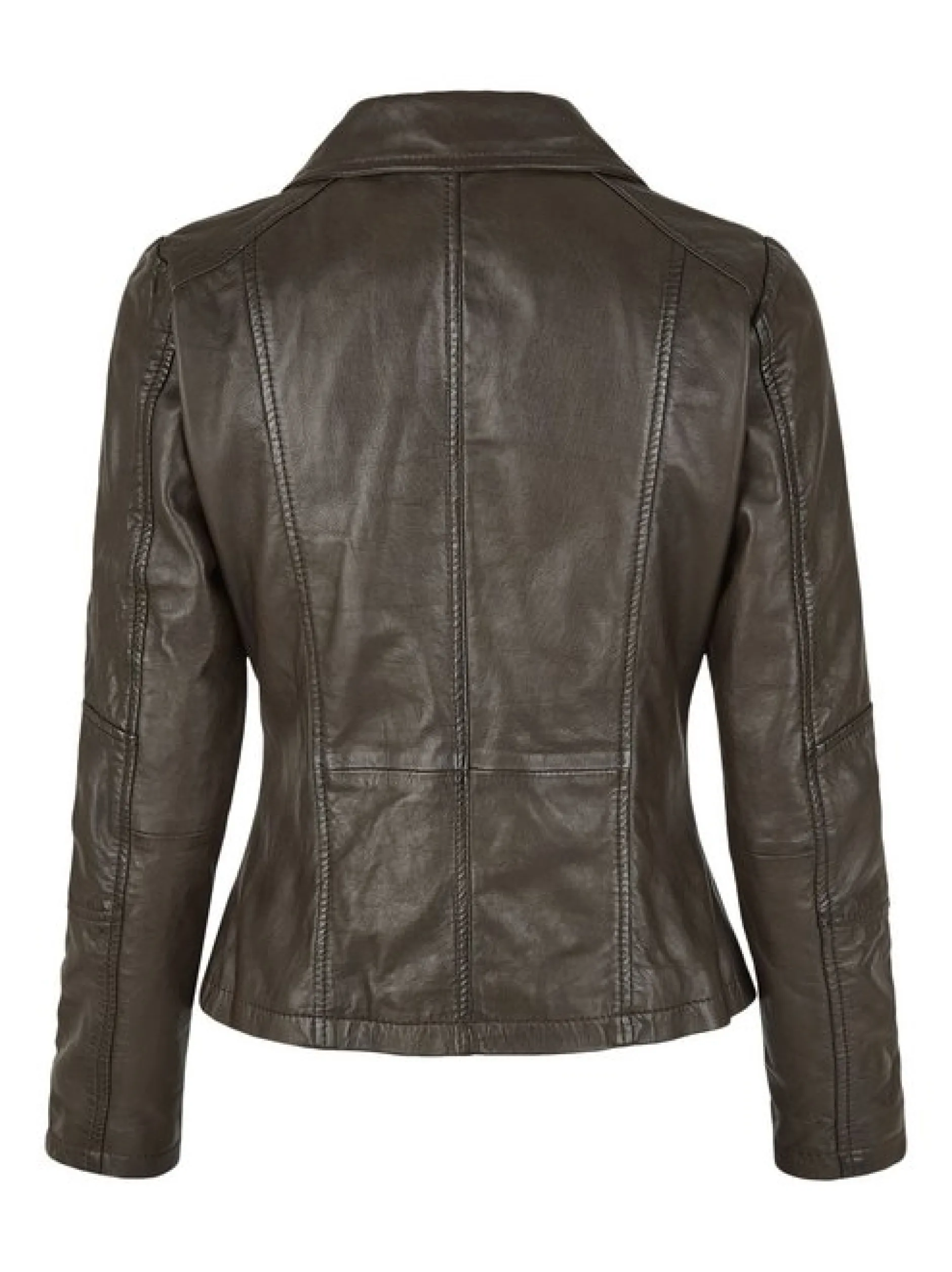 7 eleven Damen Lederjacke - SEPRIA in braun