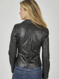7 eleven Damen Lederjacke - SEPRIA in schwarz