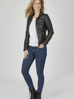 7 eleven Damen Lederjacke - SEPRIA in schwarz