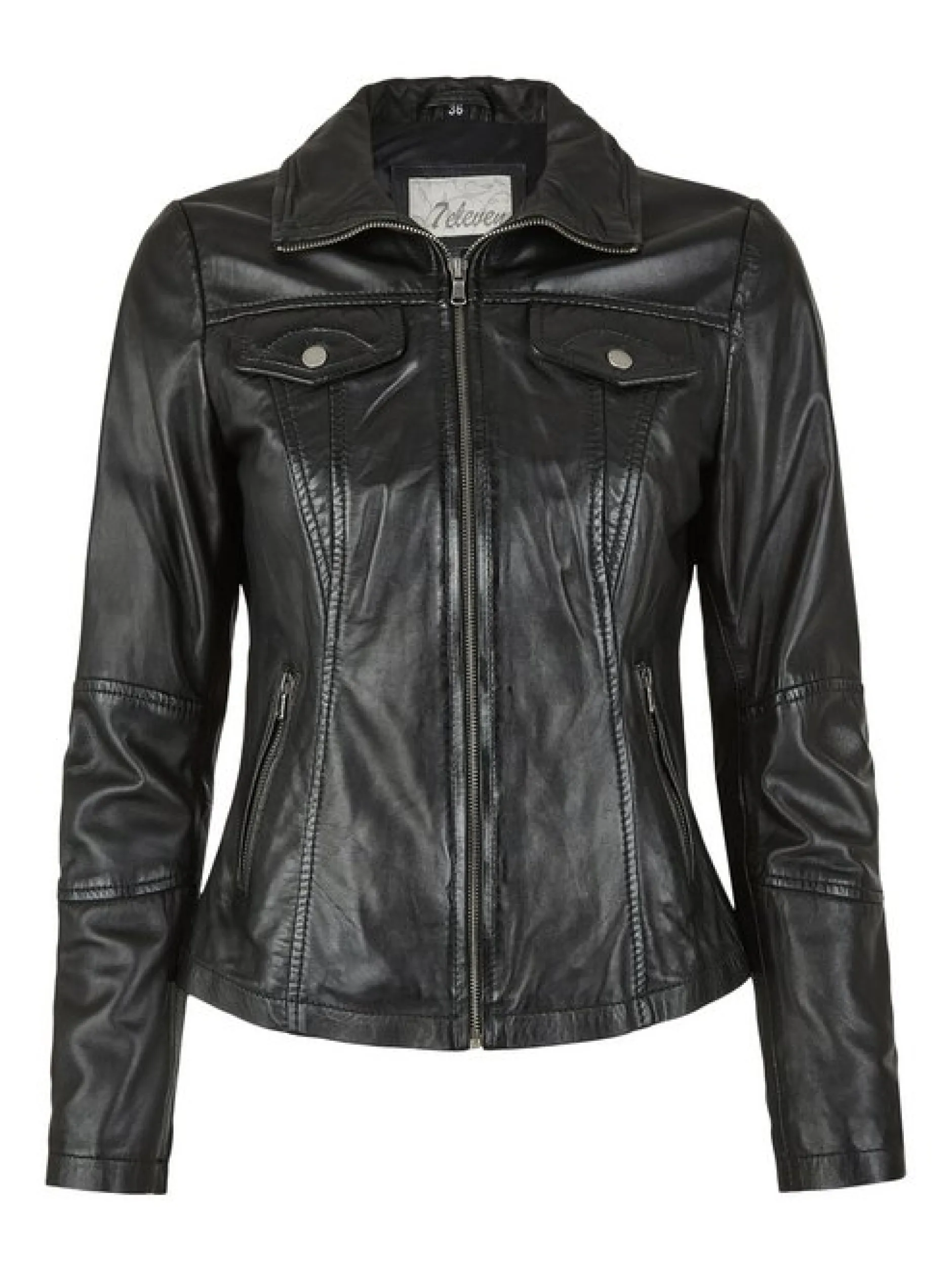 7 eleven Damen Lederjacke - SEPRIA in schwarz