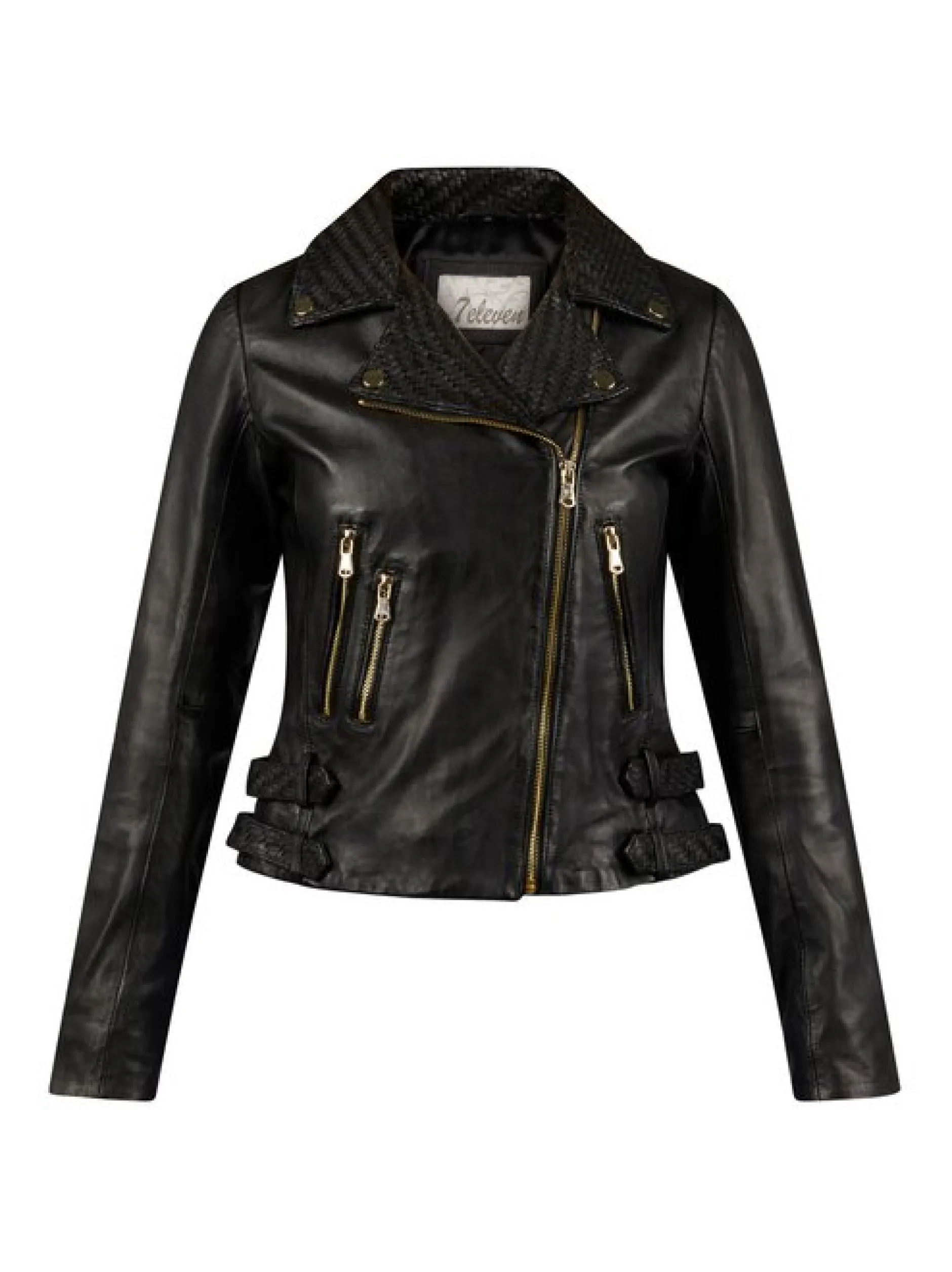 7 eleven Damen Lederjacke - SERENATA in schwarz