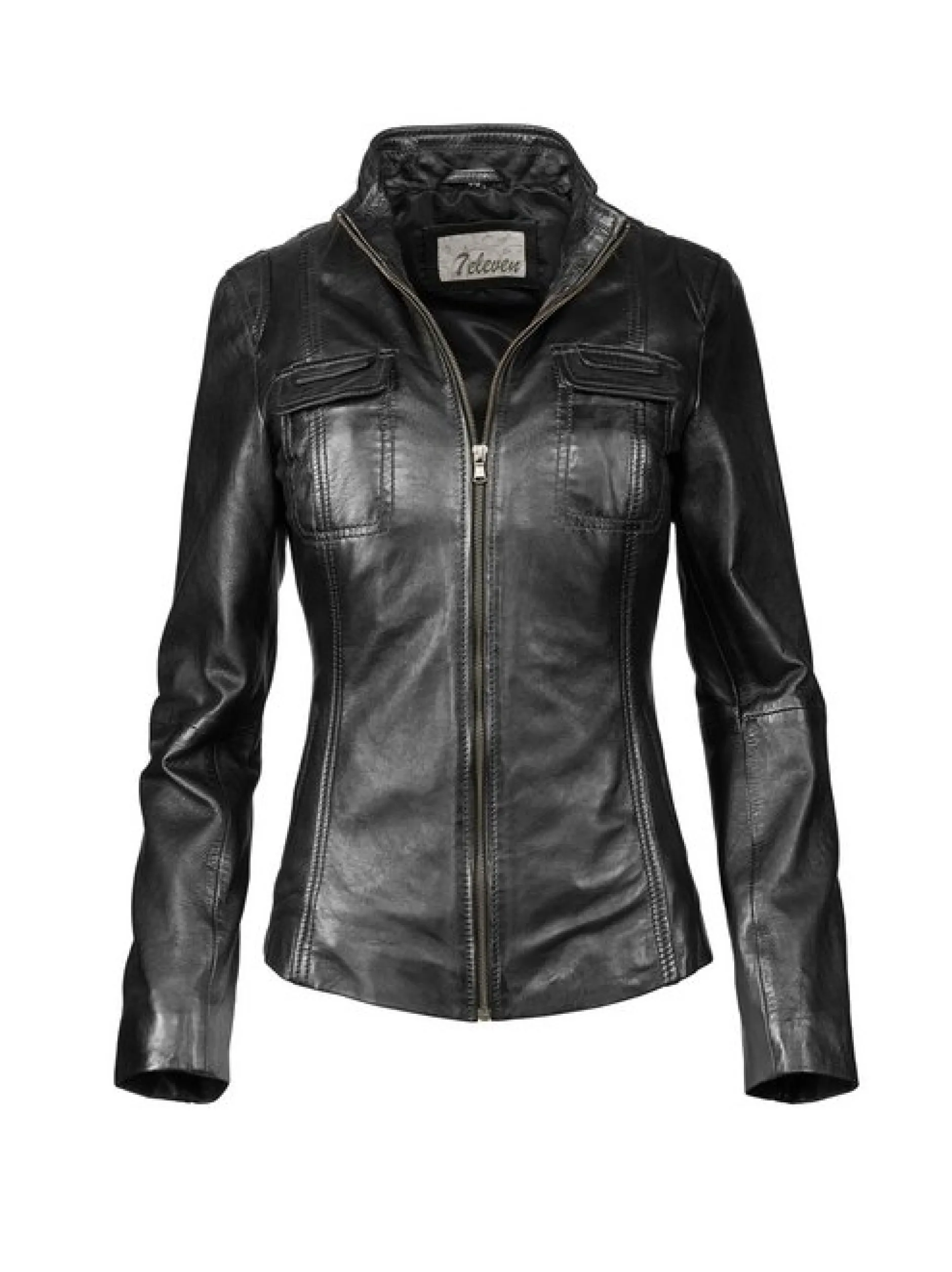 7 eleven Damen Lederjacke - SESALOME in schwarz