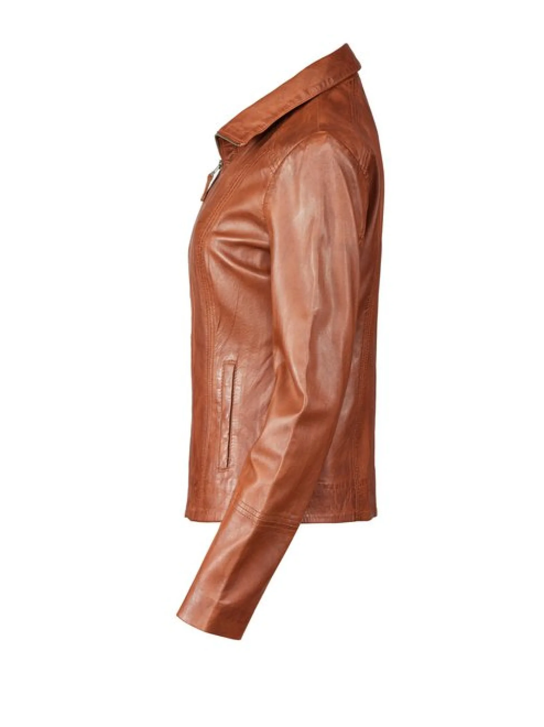 7 eleven Damen Lederjacke - SETAMMY in braun