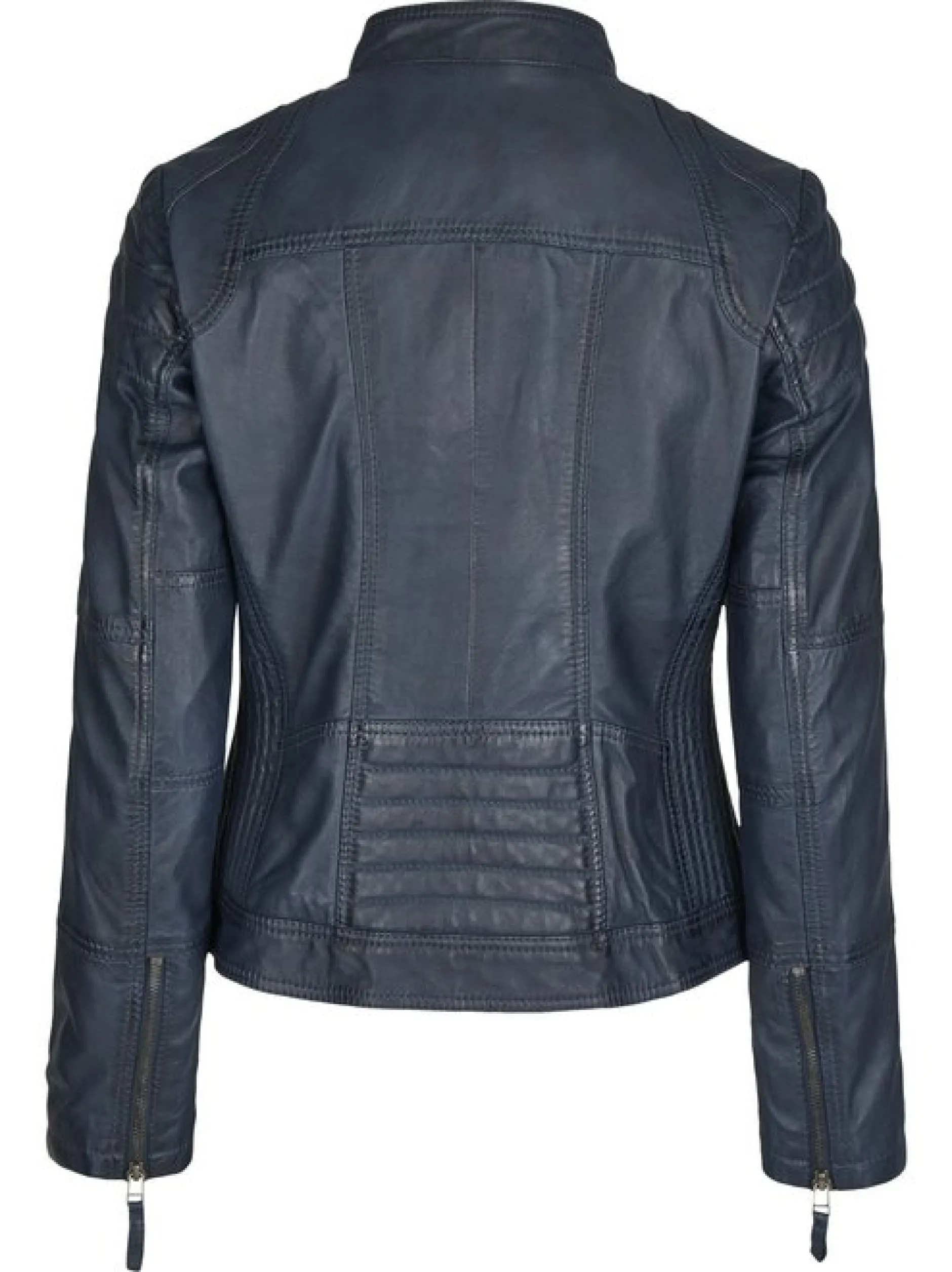 7 eleven Damen Lederjacke - SEVIGNI in blau