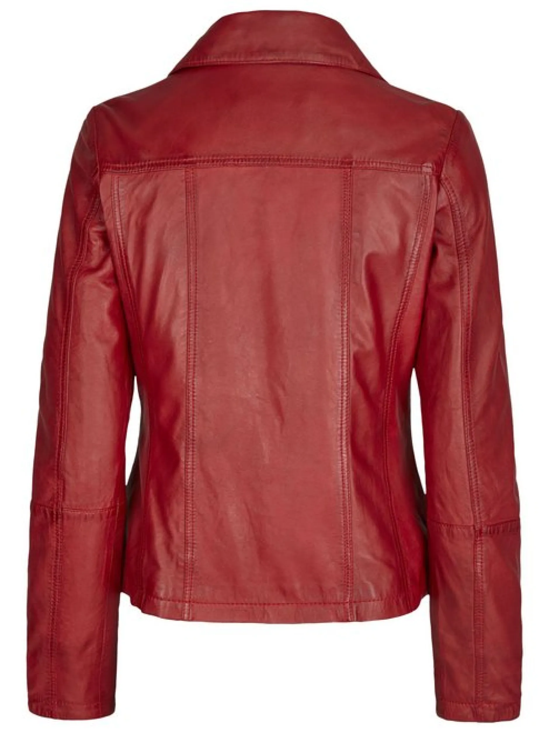 7 eleven Damen Lederjacke - SEVINCA in rot
