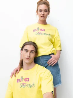 Elho Herren Unisex T-Shirt CLIFF in gelb