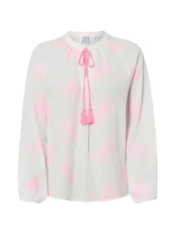Emily van den Bergh Damen Tunikabluse in weiß pink
