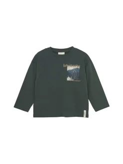 En Fant Jungen Langarmshirt in tanne