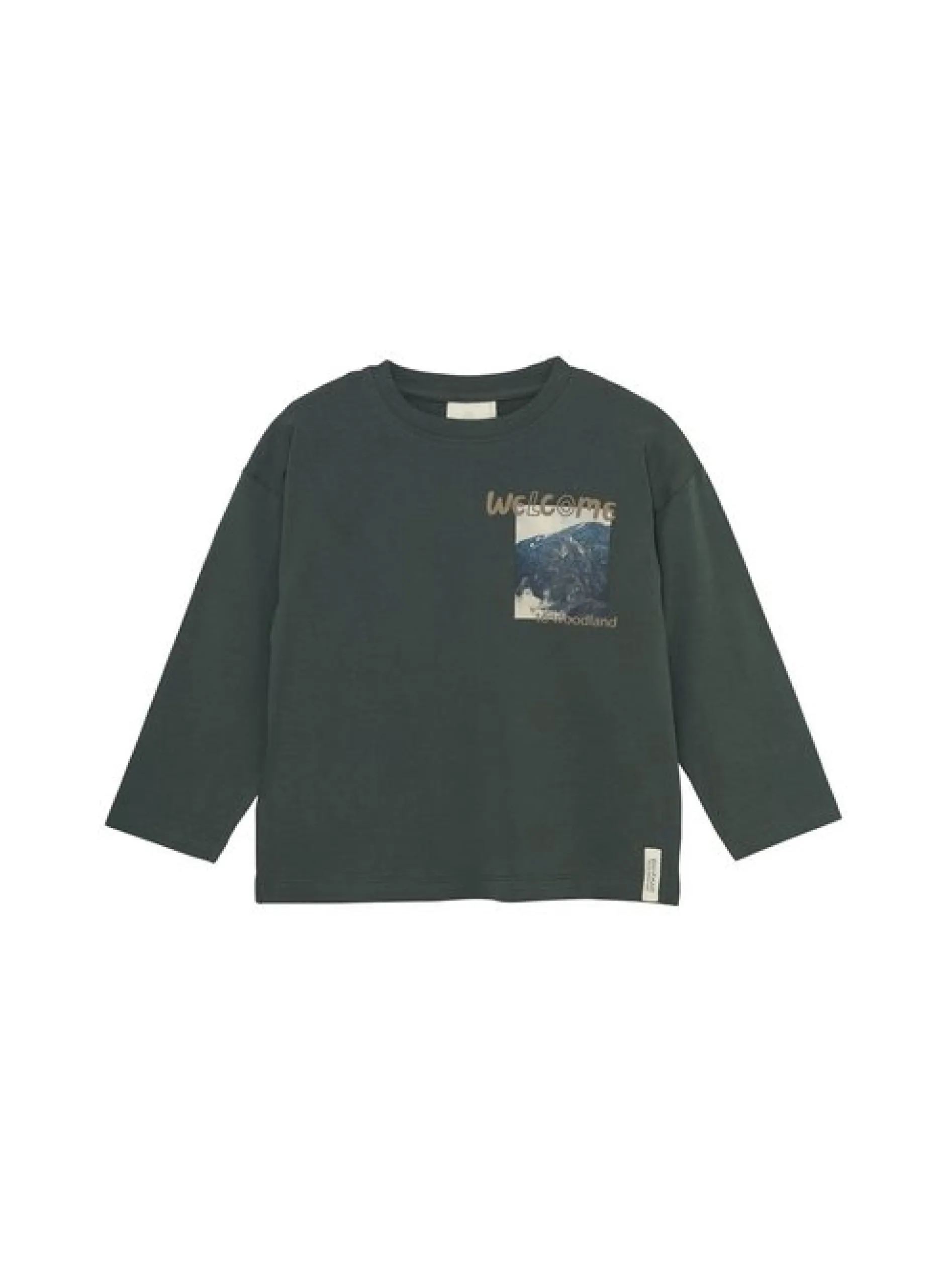 En Fant Jungen Langarmshirt in tanne