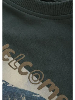 En Fant Jungen Langarmshirt in tanne