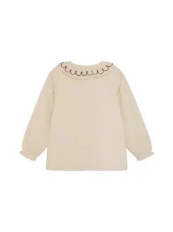 En Fant Mädchen Langarmbluse in beige