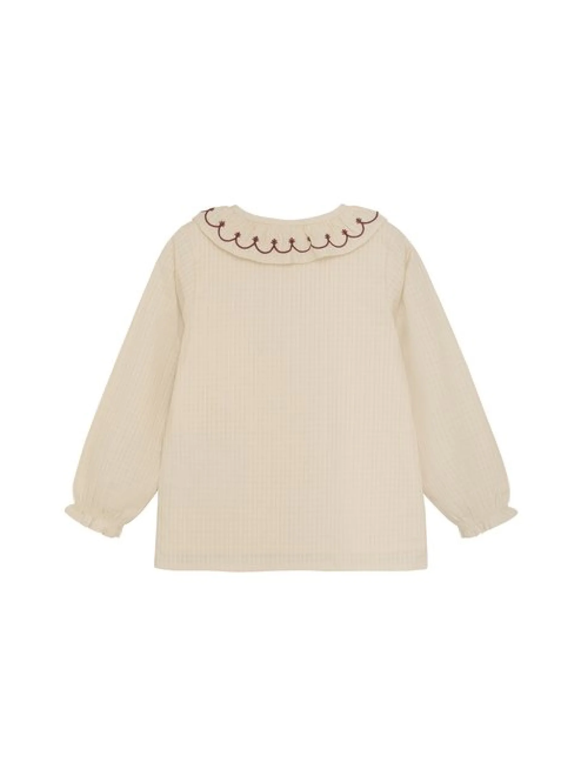 En Fant Mädchen Langarmbluse in beige