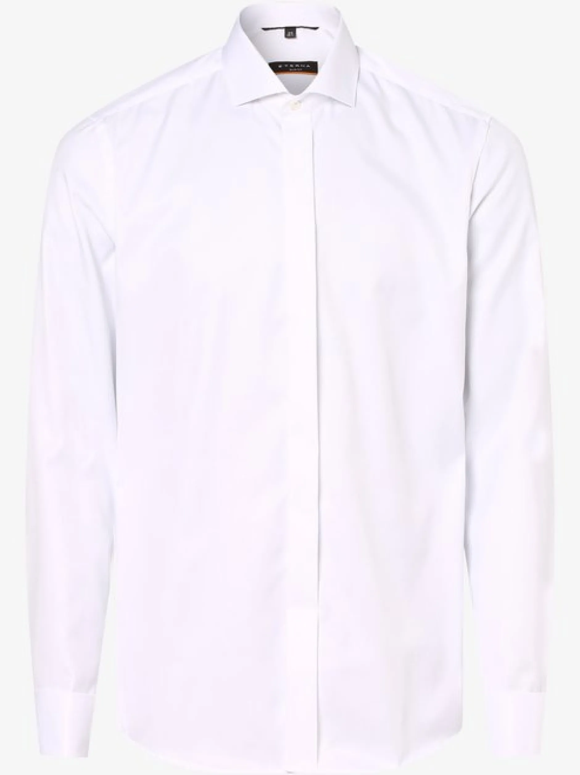 Eterna Slim Fit Herren Hemd mit Umschlagmanschetten - Bügelfrei in weiß