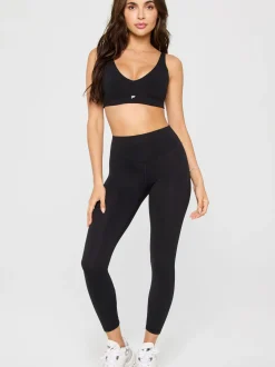 Fabletics Damen BH - PURELUXE LONGLINE LOW IMPACT BRA in schwarz