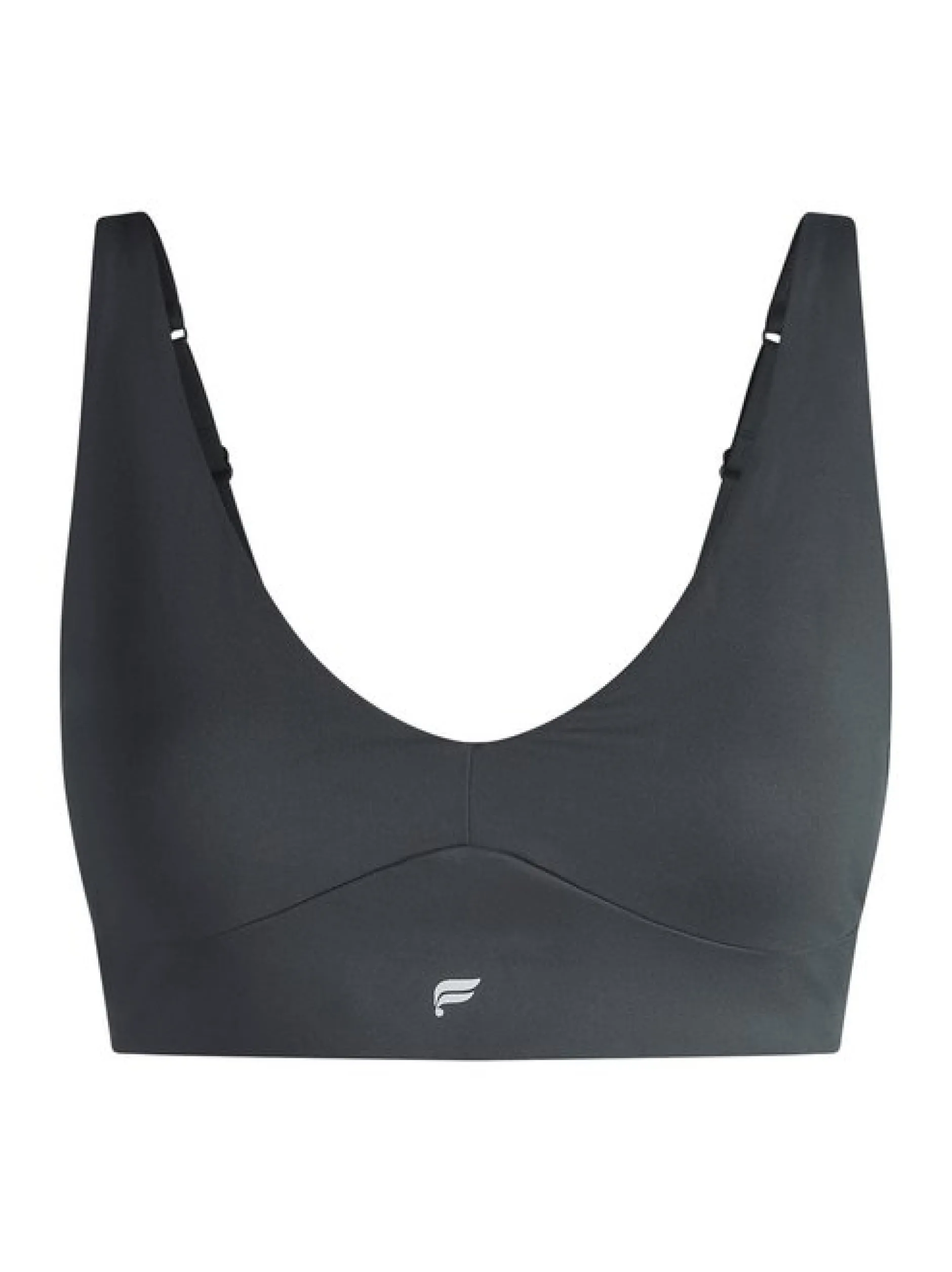 Fabletics Damen BH - PURELUXE LONGLINE LOW IMPACT BRA in schwarz