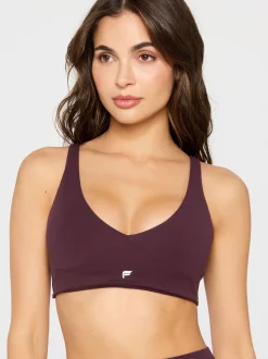 Fabletics Damen BH - PURELUXE LONGLINE LOW IMPACT BRA in rot