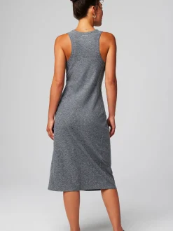 Fabletics Damen Kleid in grau - Ausschnitt: U-Boot