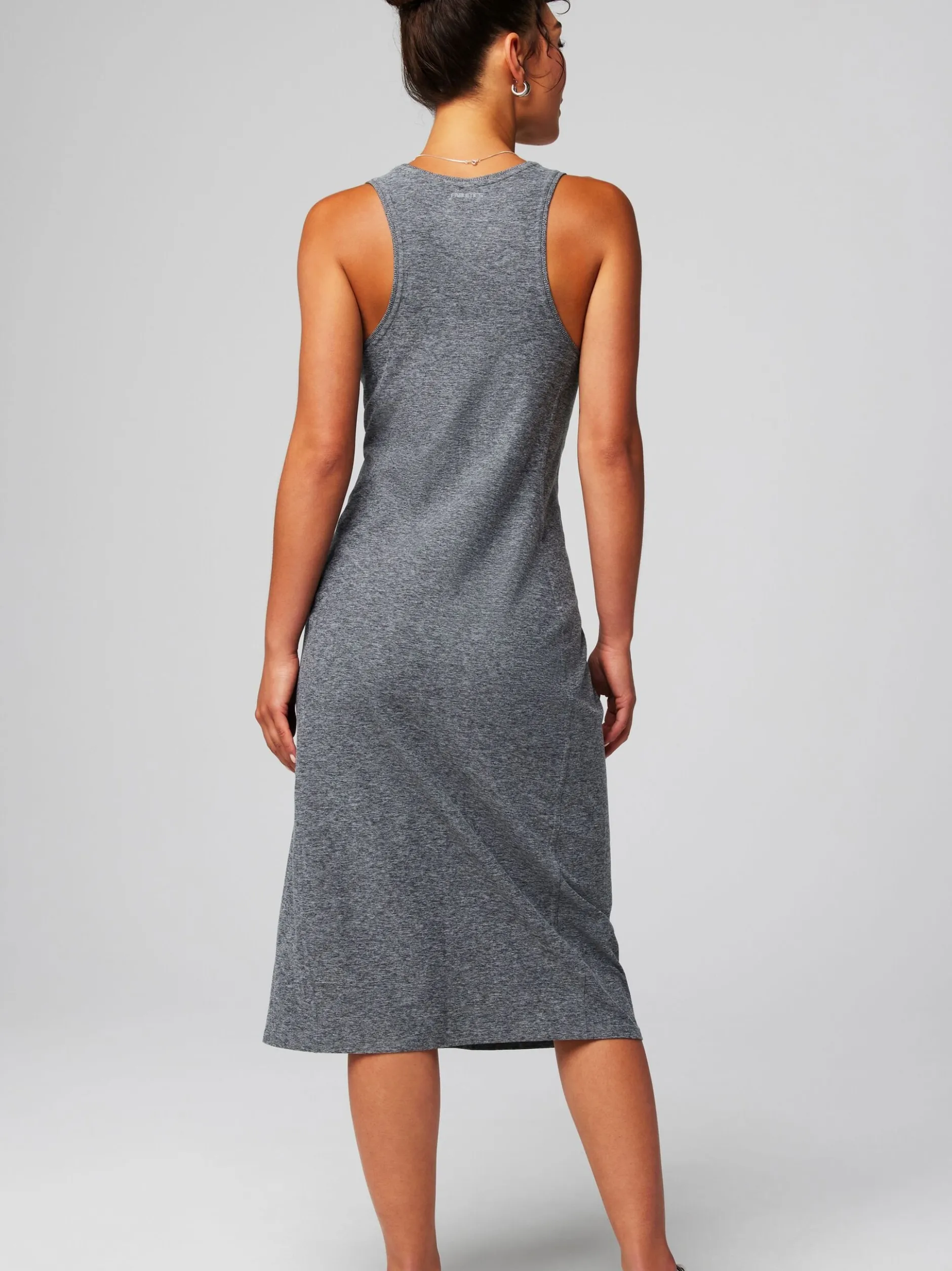 Fabletics Damen Kleid in grau - Ausschnitt: U-Boot