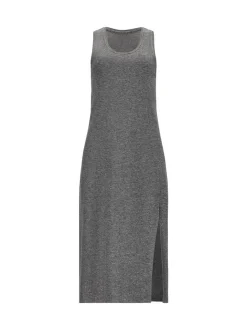 Fabletics Damen Kleid in grau - Ausschnitt: U-Boot