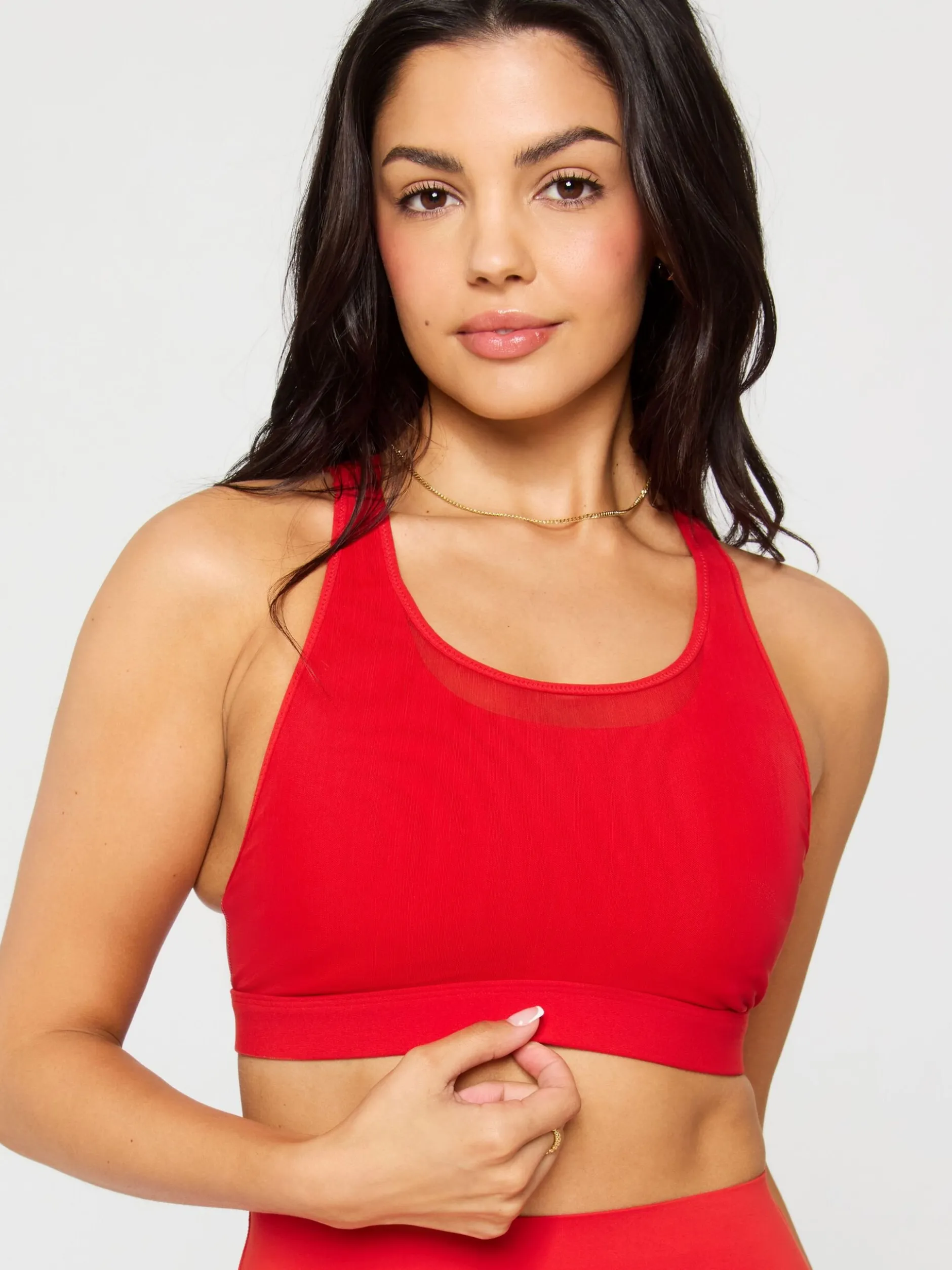Fabletics Damen Sport-BH in rot