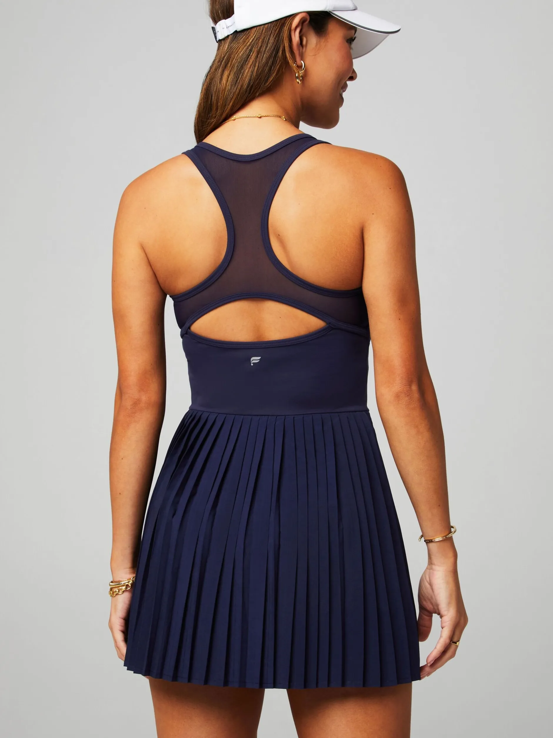 Fabletics Damen Sport-Kleid in marine - Länge: kurz