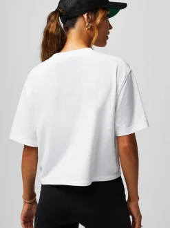 Fabletics Damen T-Shirt in weiß - Ausschnitt: Rundhals