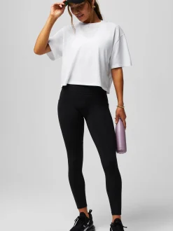 Fabletics Damen T-Shirt in weiß - Ausschnitt: Rundhals