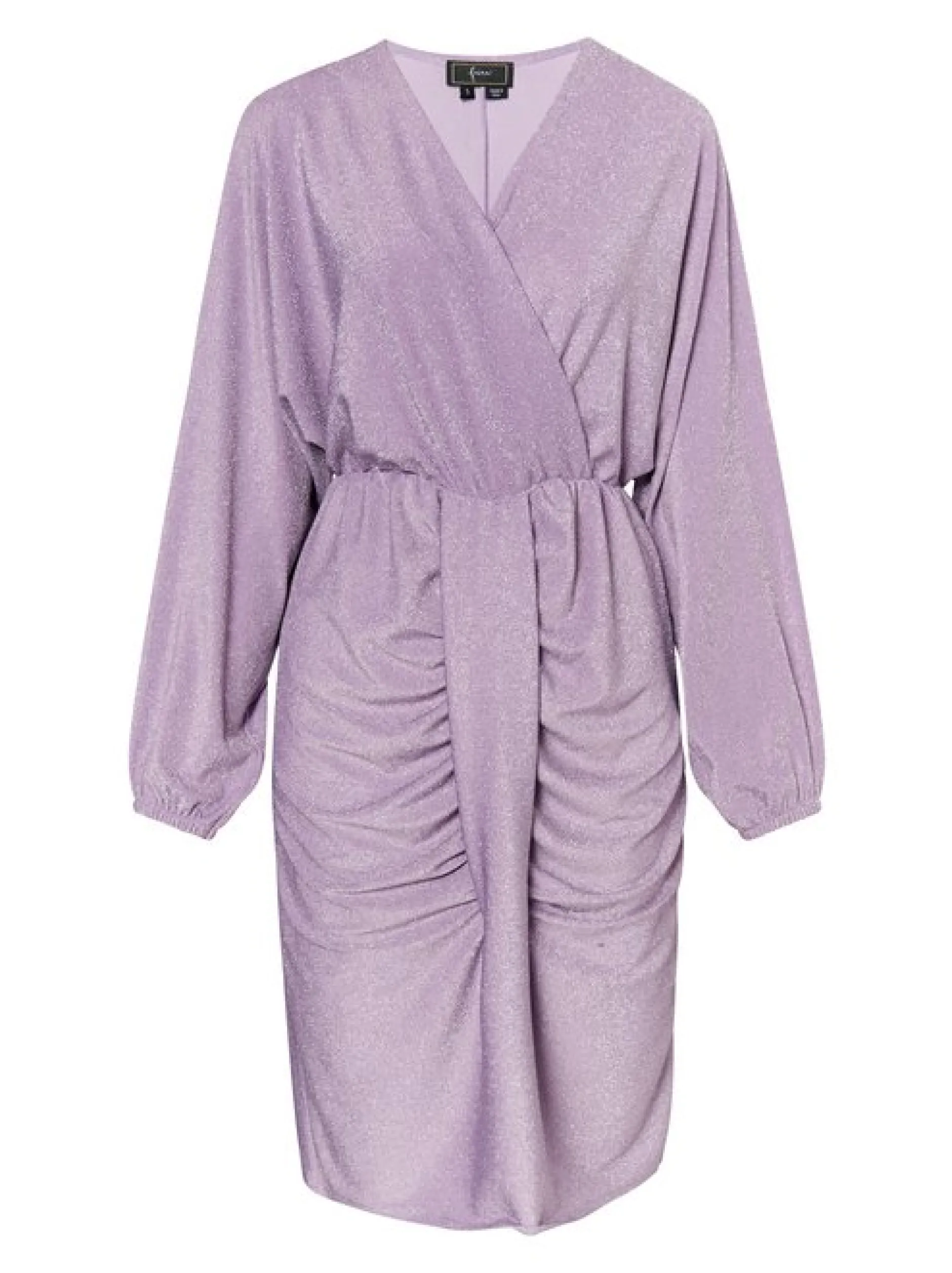 Faina Damen Abendkleid mit Glanzgarn in flieder