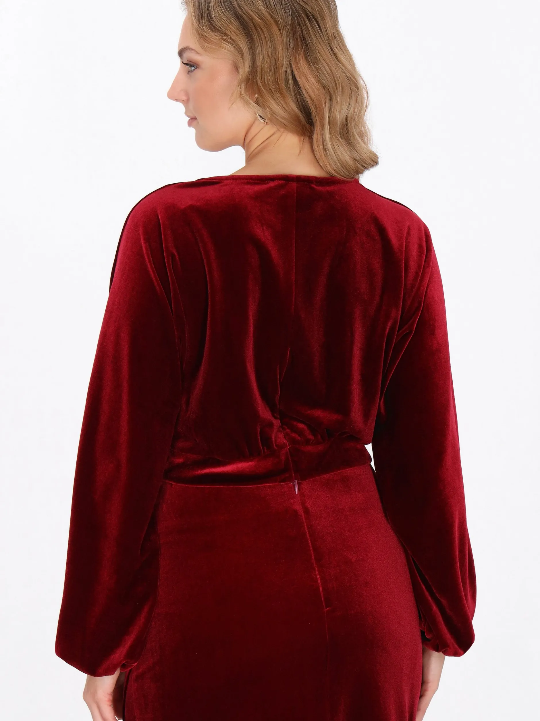 Faina Damen Bluse in bordeaux