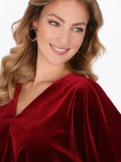 Faina Damen Bluse in bordeaux