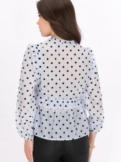 Faina Damen Bluse in hellblau