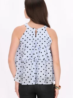 Faina Damen Bluse in hellblau