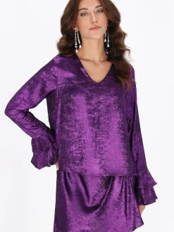 Faina Damen Bluse in lila