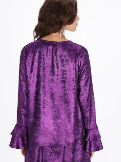 Faina Damen Bluse in lila