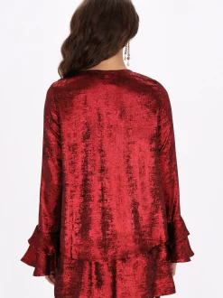 Faina Damen Bluse in rot