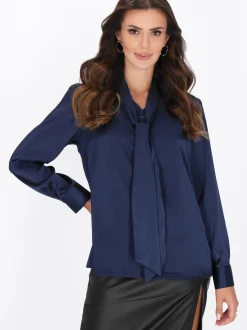 Faina Damen Bluse in schwarz
