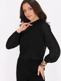 Faina Damen Bluse in schwarz