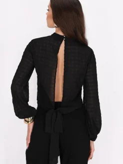 Faina Damen Bluse in schwarz