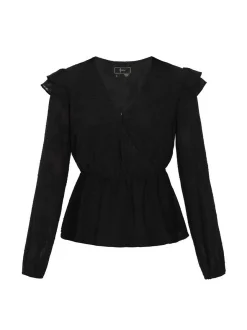 Faina Damen Bluse in schwarz