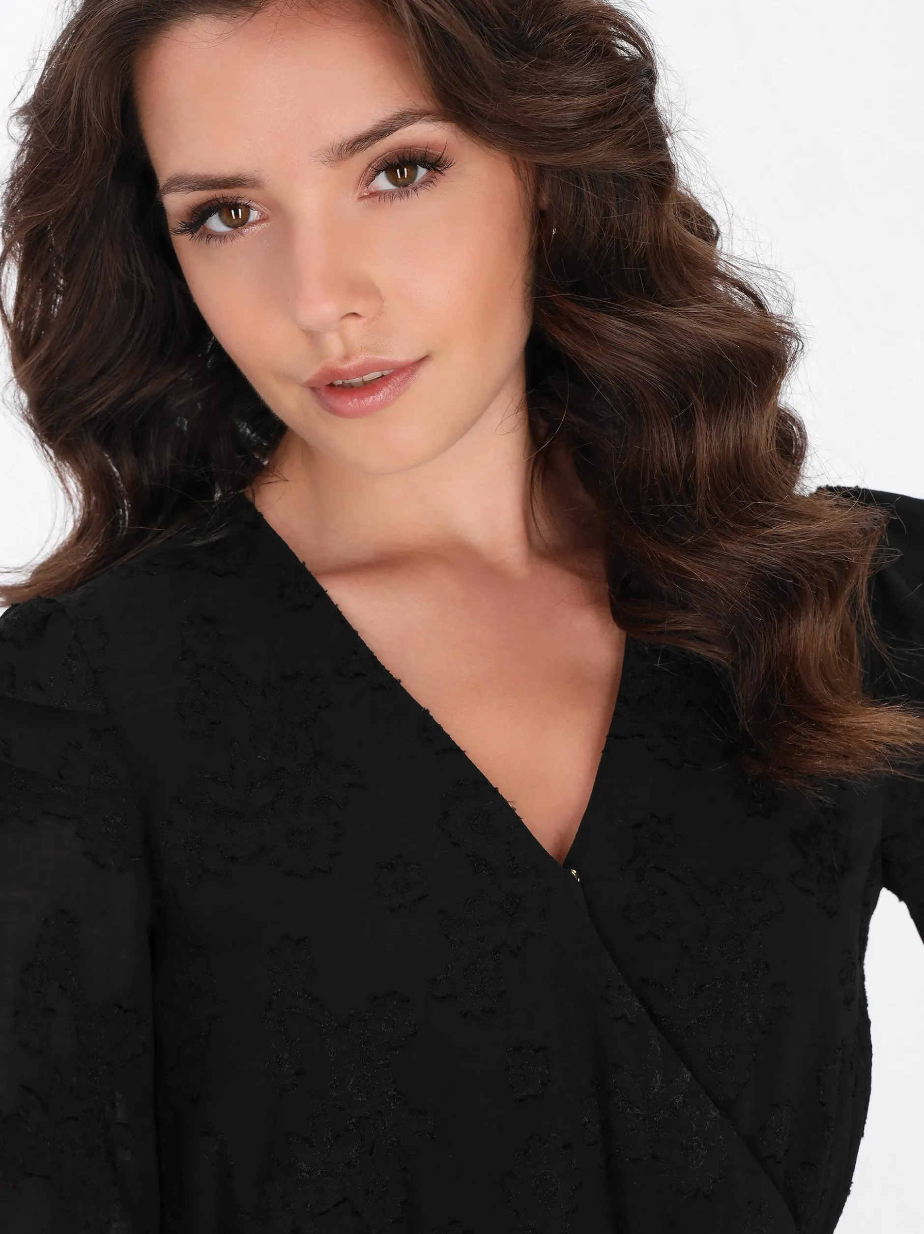 Faina Damen Bluse in schwarz