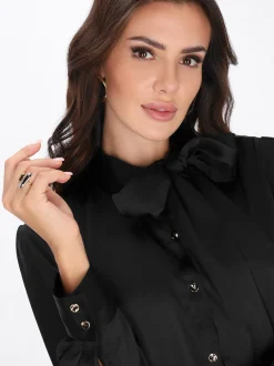 Faina Damen Bluse in schwarz